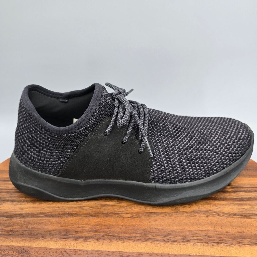 Vessi Everyday Classic Shoes Mens 9 Black Waterproof Comfort Athletic Sneakers